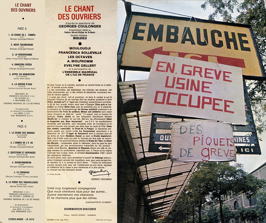pochette du disque vinyle Le Chant des Ouvriers