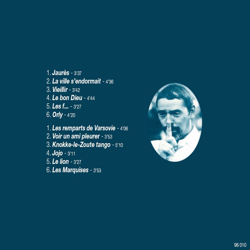 pochette du disque Jaurès verso
