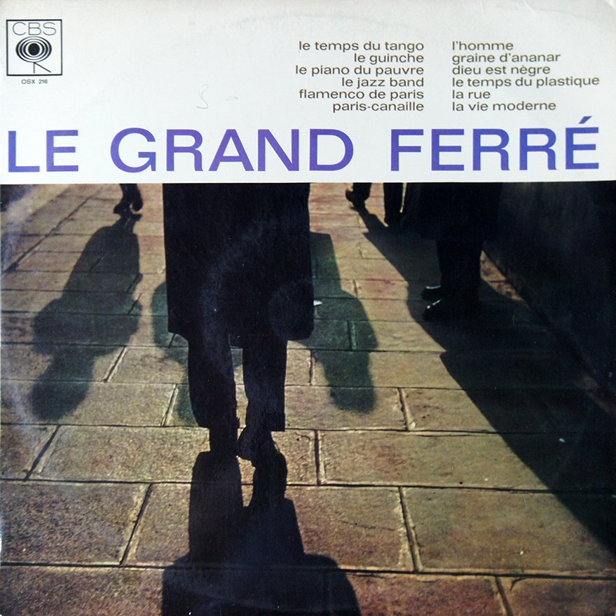 pochette du disque Léo Ferré, le grand ferre recto