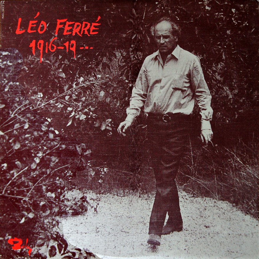 pochette du disque vinyle Ferre 1916-19..