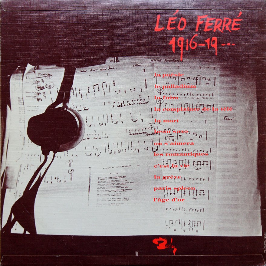 pochette du disque vinyle Léo Ferré 1916-19... verso